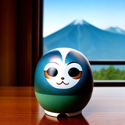 Mountain View Daruma Doll Midjourney Prompt for Unique DIY Art - Socialdraft