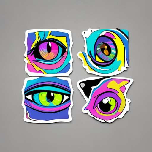 Colorful Stylish Stickers for Customizing Any Item - Socialdraft