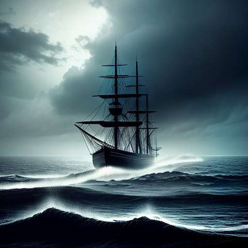 Ghost Ship Midjourney Prompt – Create Your Own Spooky Spectral Seascape - Socialdraft