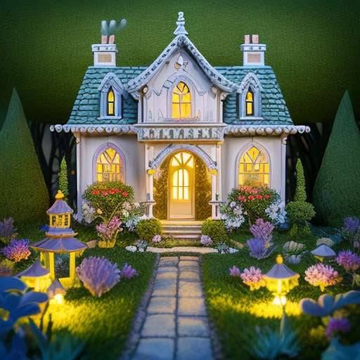 "Enchanted Glowing Miniature House - Perfect for DIY Crafts and Home Decor" - Socialdraft