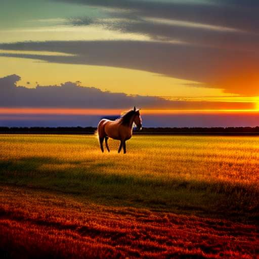 Southern Horse Ranch Midjourney Prompt - Customizable Equine Art - Socialdraft