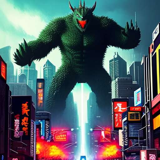 "Kaiju Creations: Custom Japanese Monster Midjourney Prompt" - Socialdraft
