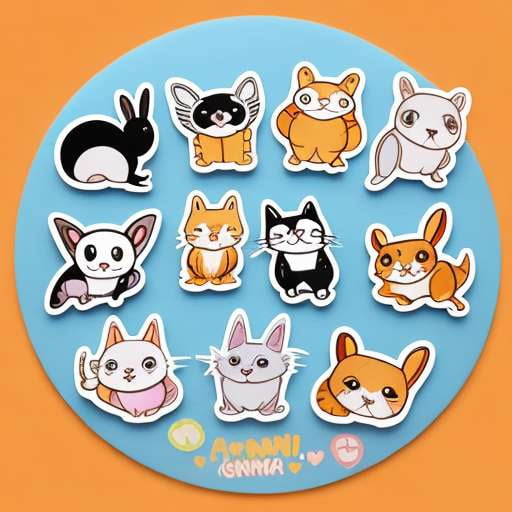 Midjourney Animal Stickers: Cute and Adorable Designs for All Ages - Socialdraft