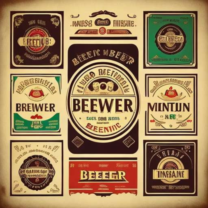 Vintage Beer Label Midjourney Prompts for Custom Designs - Socialdraft