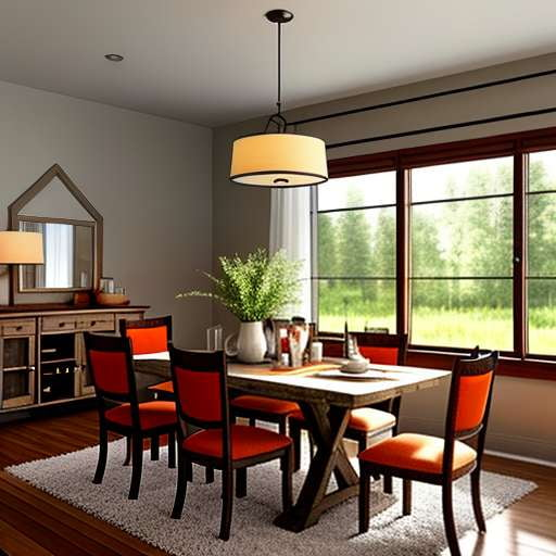 "Rustic Charm: Custom Country Dining Room Midjourney Prompt" - Socialdraft