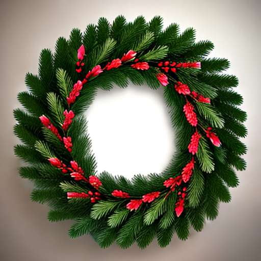 Christmas Wreath Chalk Art Midjourney Prompt - Create Your Own Festive Design - Socialdraft