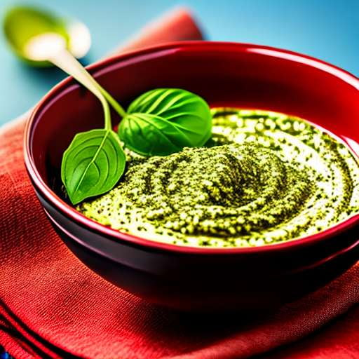 Customizable Pesto Bowl Midjourney Prompt - Create and Customize Your Own Delicious Meal Image - Socialdraft