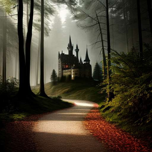 Castle in the Forest - Midjourney Prompt for Unique Custom Art Pieces - Socialdraft