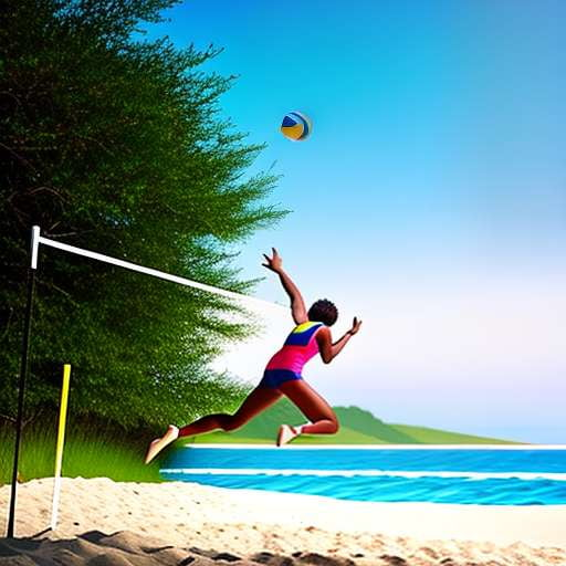Beach Volleyball Midjourney Uniform Generator for Customization - Socialdraft