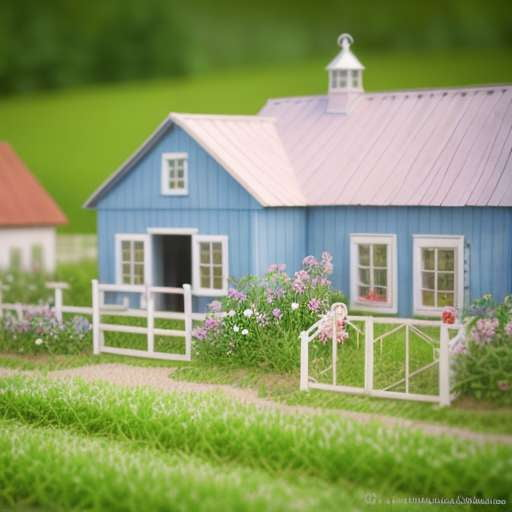 Country Miniature Farm Buildings for DIY Creations with Midjourney Prompts - Socialdraft