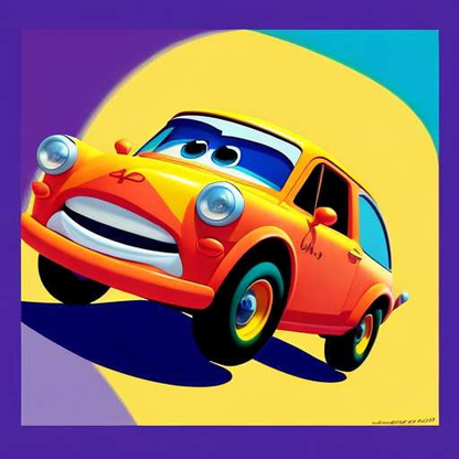 Custom Midjourney Prompts - Create Your Own Pixar Style Cartoon Cars - Socialdraft