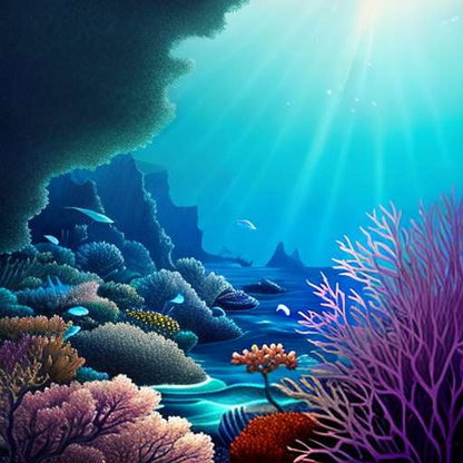 "Underwater Wonders" Ocean Floor Art Midjourney Prompt - Text-to-Image Model - Socialdraft