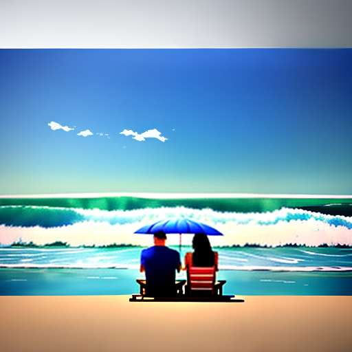 Seaside Picnic Midjourney Image Prompt - Create Your Own Relaxing Beach Getaway - Socialdraft