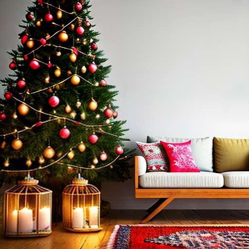 "Boho Holiday Bliss" Midjourney Prompt for Christmas Decor Inspiration - Socialdraft