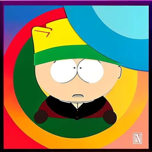 South Park characters Midjourney Prompt 