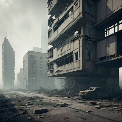 Midjourney Prompts for Creating Post-Apocalyptic City Blocks - Socialdraft