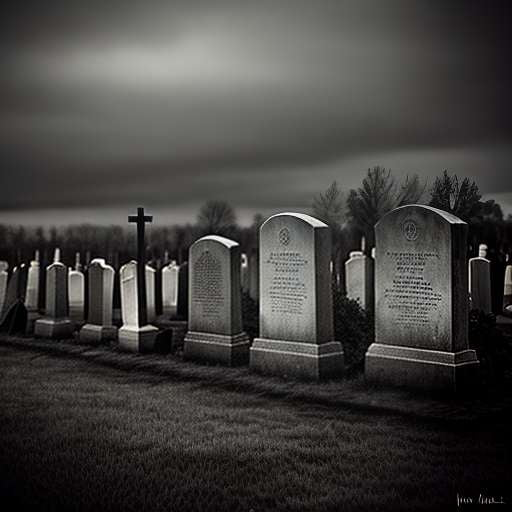 Macabre Cemetery: Customizable Midjourney Prompt for Dark and Ominous Designs - Socialdraft