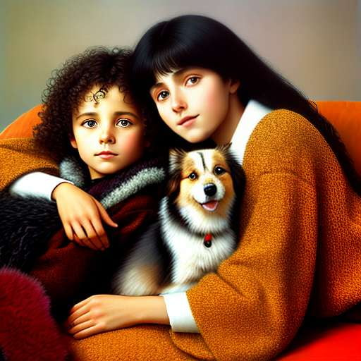 "Sibling Love: Custom Animal Portrait Midjourney Prompt" - Socialdraft