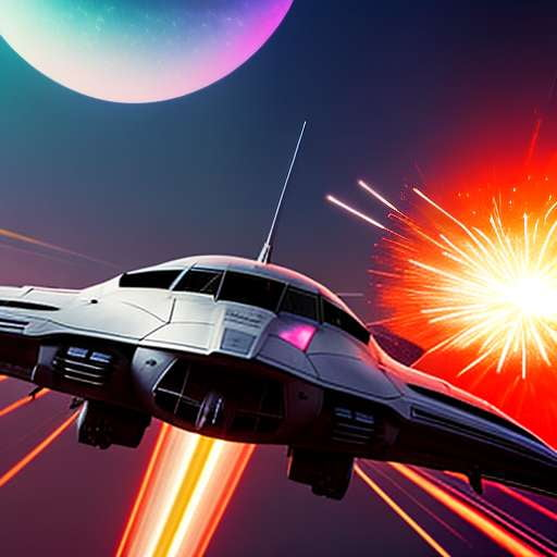 Galactic Warfare: Starship Battle Midjourney Prompt - Socialdraft