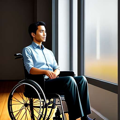 Wheelchair Interior Portrait Midjourney Prompt - Socialdraft