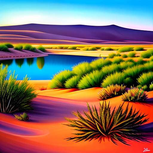 Desert Oasis Midjourney Image Prompt - Socialdraft
