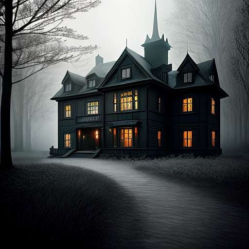 Spooky Mansion Midjourney Image Prompts for Halloween Decorating - Socialdraft