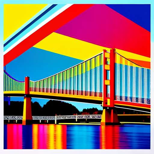 Pop Art Truss Bridge Midjourney Prompt for Custom Creations - Socialdraft
