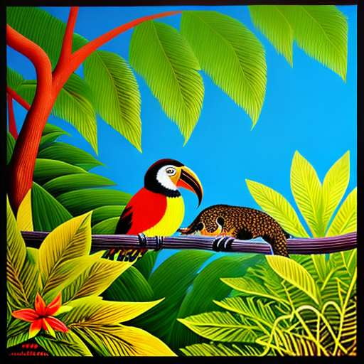 Exotic Rainforest Animal Midjourney Creations - Customizable Text-to-Image Prompts - Socialdraft