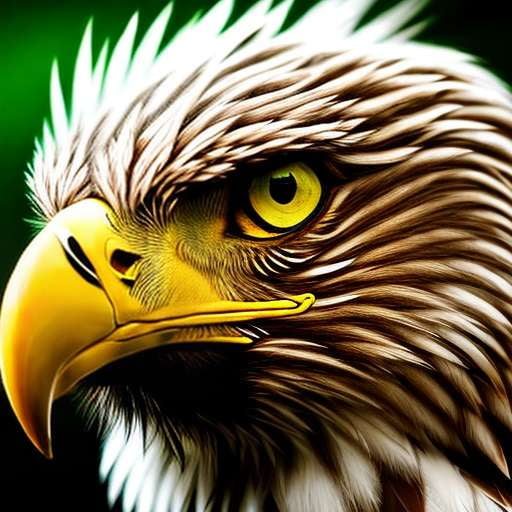 Eagle Midjourney Prompt with Glowing Eyes - Customizable Text-to-Image Creation - Socialdraft