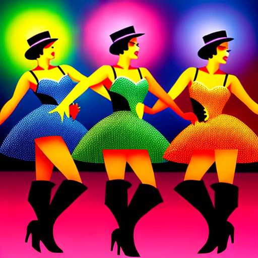 Cabaret Dancing Midjourney Prompt - Customizable Dance Scene Generator - Socialdraft