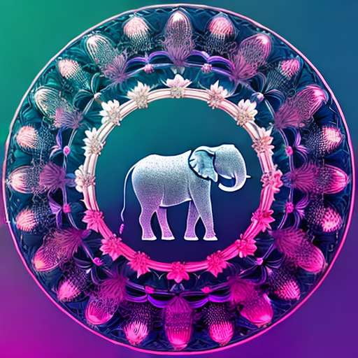 "Customizable Midjourney Elephant Mandala Prompt - Create Your Own Artwork" - Socialdraft