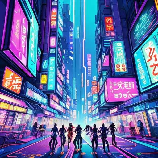 Neon Anime Midjourney Prompts for Custom Designing - Socialdraft