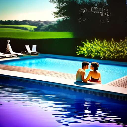 Enamored Romance Pool Customizable Midjourney Prompt - Socialdraft