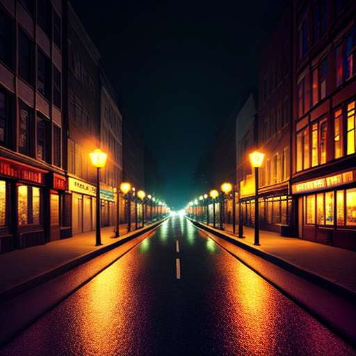 Dimly Lit Streets Midjourney Image Prompts - Create Your Own City Scenes - Socialdraft