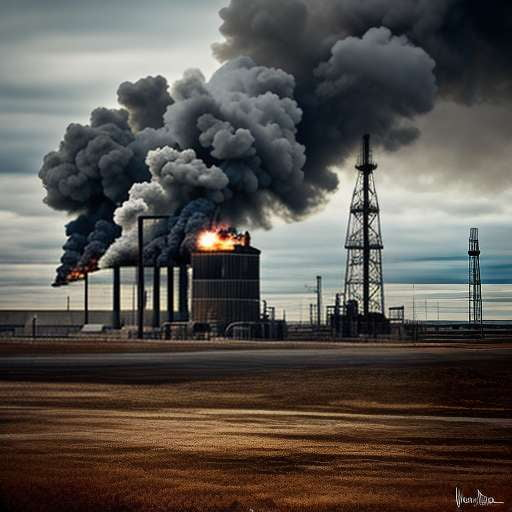 Gas Well Blowout Midjourney Image Prompt - Socialdraft