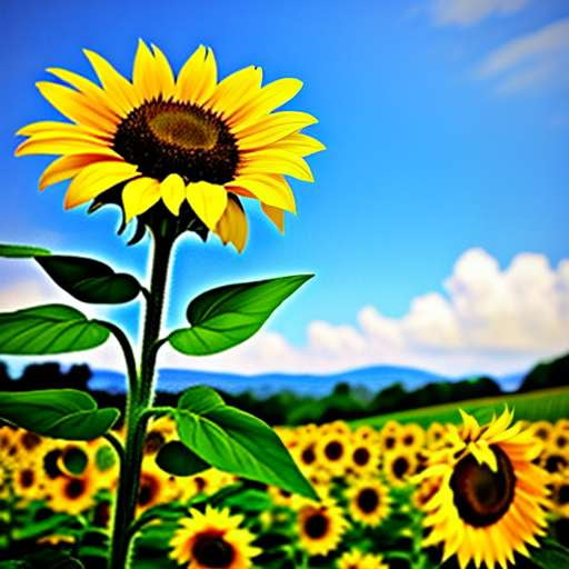 Sunflower Midjourney Illustration for Custom Art Creation - Socialdraft