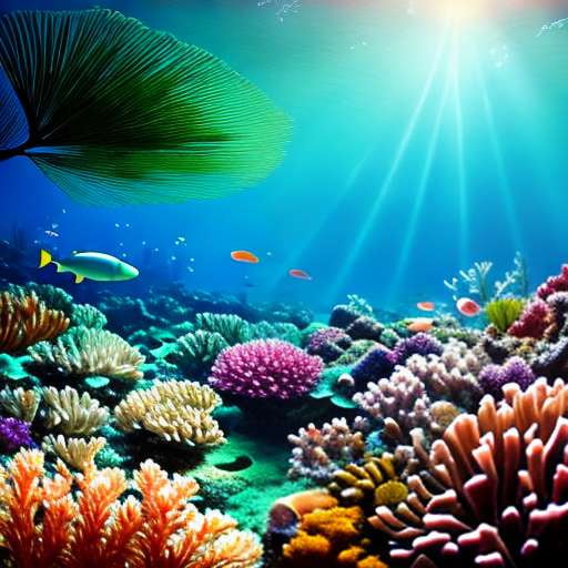 Midjourney Palm Trees and Coral Reefs Prompt - Customizable Image Generation - Socialdraft
