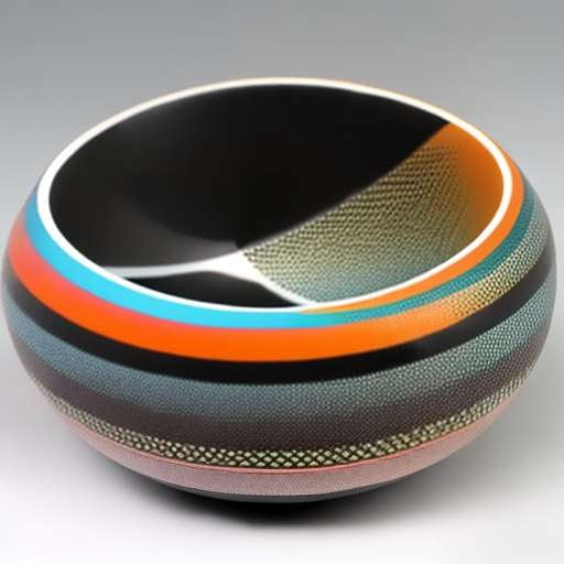 Geometric Ceramic Fruit Bowl Midjourney Prompt - Customizable Design Inspiration - Socialdraft