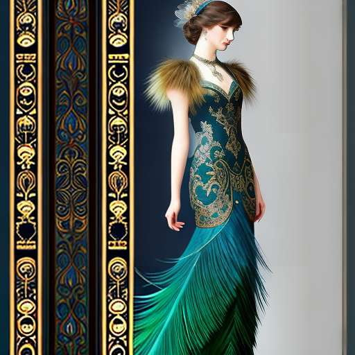 Peacock in Formal Attire: Customizable Midjourney Prompt - Socialdraft