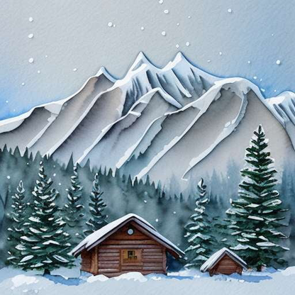 Customizable Midjourney Prompts for Winter Hut Painting - Socialdraft