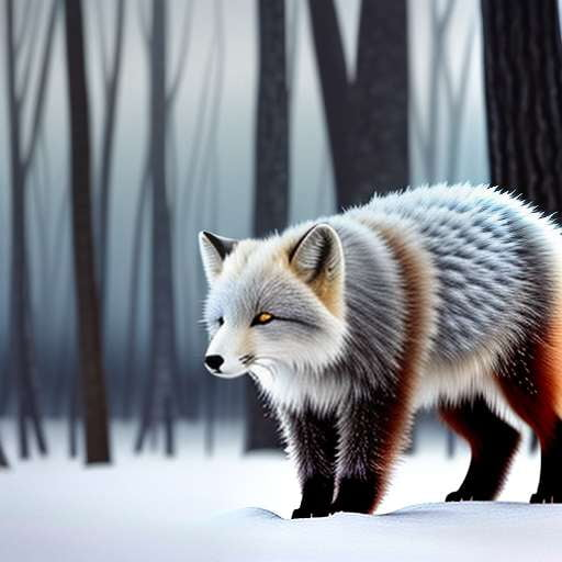 Arctic Fox Fleece Pajamas - Midjourney Image Prompt - Socialdraft