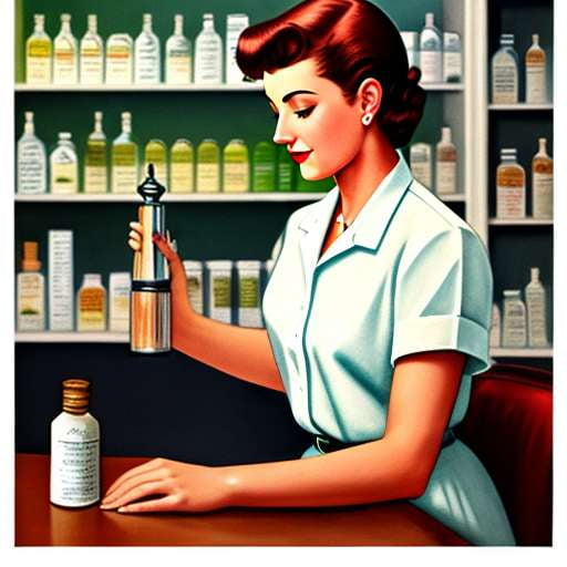 Nostalgic Pharmacist Midjourney Prompt - Customizable Vintage Pharmacy Art - Socialdraft