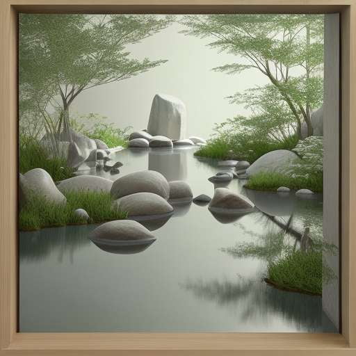 Midjourney Tranquil Serenity Paper Art Landscapes - Create Your Own Peaceful Masterpiece - Socialdraft