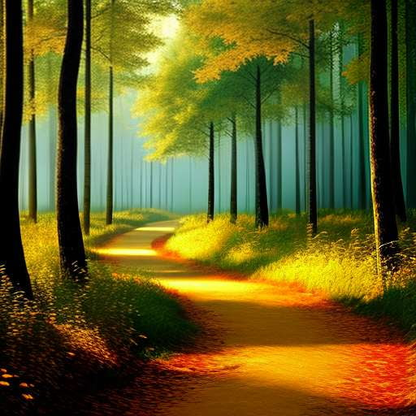 "Golden Forest" Midjourney Prompt for Customized Text-to-Image Creations - Socialdraft
