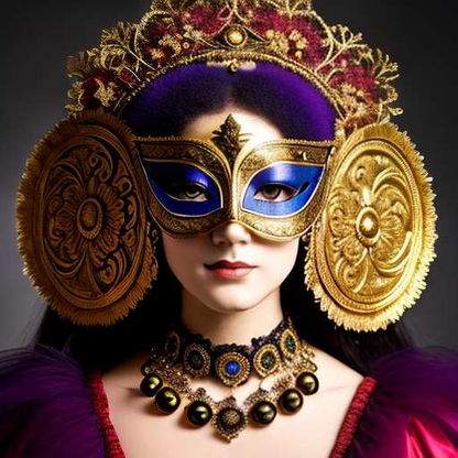 Venetian Masquerade Portrait Midjourney Prompt - Customizable Text-to-Image Creation - Socialdraft