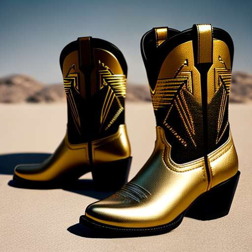 "Robotic Cowboy Boots" Midjourney Prompt - Customizable Western-inspired Image Generation - Socialdraft