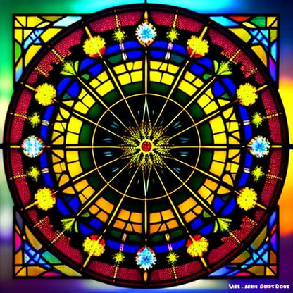 Contemporary Midjourney Stained Glass Pattern Design – Socialdraft