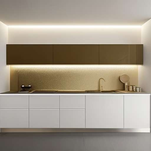 Midjourney Prompt: Create Your own Modern Kitchen with Gold Accents - Socialdraft
