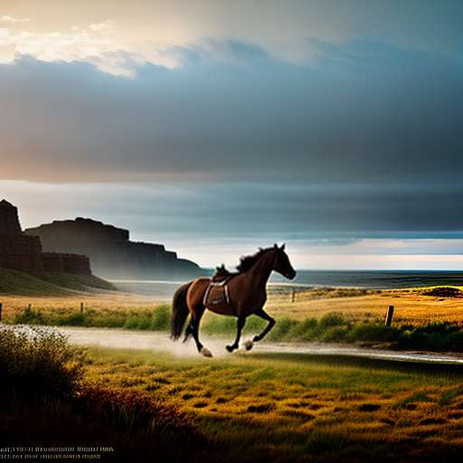 Coastal Western Horse Ranch Midjourney Image Prompt - Socialdraft