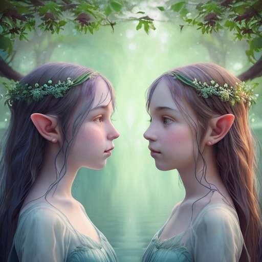 Midjourney Prompt: Enchanting Elf Girls in Lakes for Artistic Creations & DIY Projects - Socialdraft